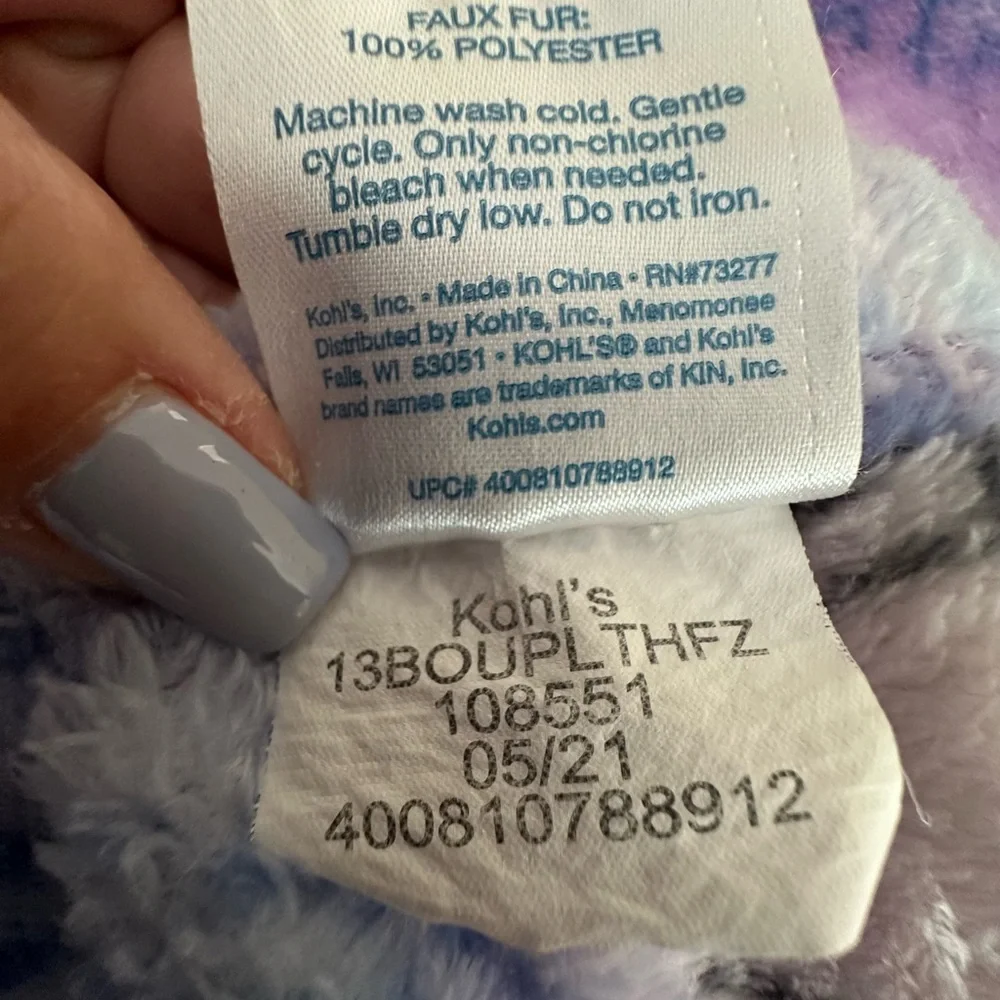 Disney Frozen Plush Throw - Frozen Plush Throw 56x70 BIG Blanket  Purple & Pink - Picture 6 of 6